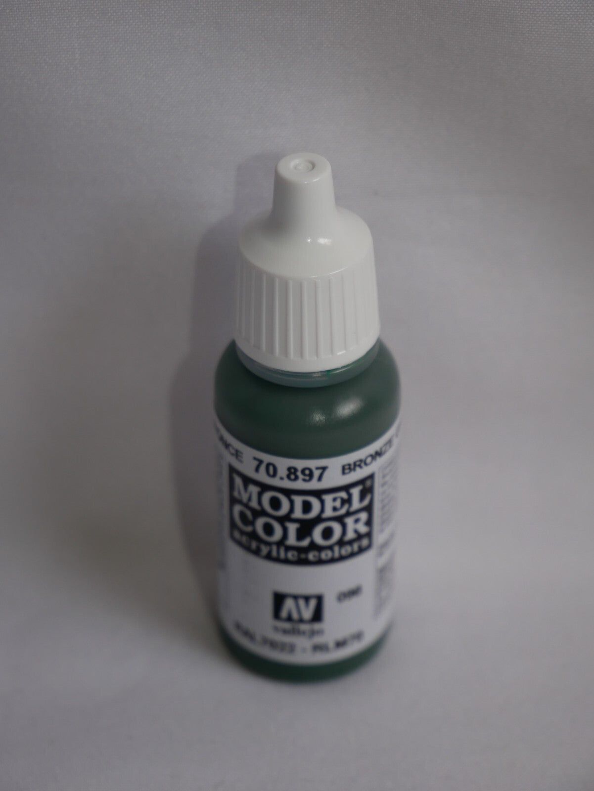Vallejo Model Color Bronze Green Acrylic 17ml/0.57 fl oz Dropper Bottle - 70.897
