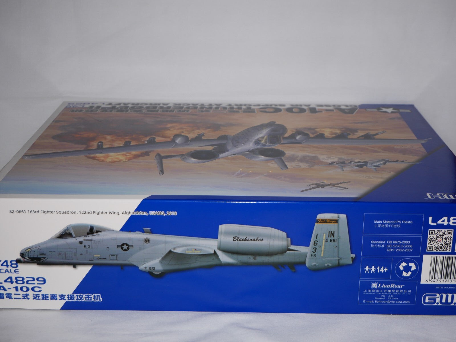 Great Wall Hobby 1:48 Scale USAF A-10C Thunderbolt II Attack Aircraft Kit L4829