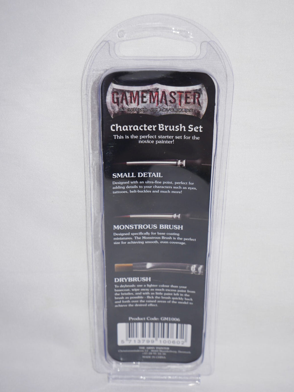 Army Painter Gamemaster Character 3 Piece Brush Set For Mini Painting - GM1006