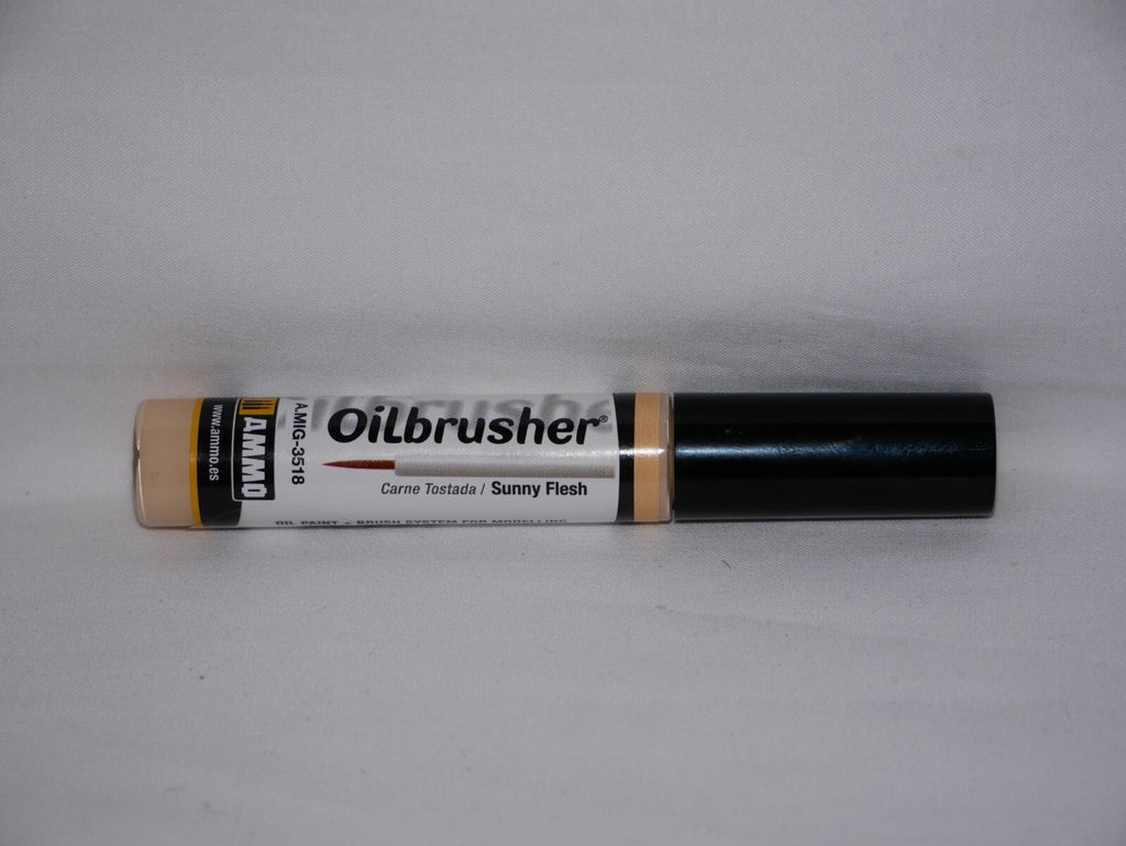 Ammo By Mig Jimenez Sunny Flesh Oilbrusher With Fine Brush Applicator A.MIG-3518