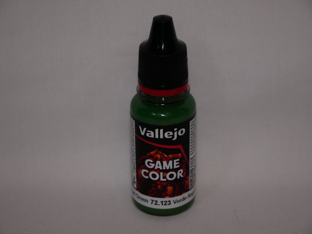 Vallejo Game Color Acrylics Angel Green 18ml/0.6 fl oz Dropper Bottle - 72.123