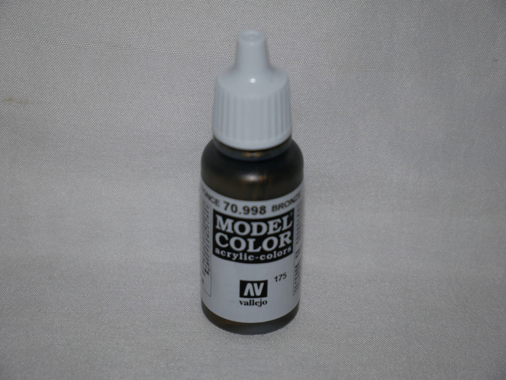 Vallejo Model Color Bronze Metallic Acrylic 17ml/0.57 fl oz Dropper - 70.998