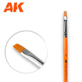 AK Interactive Size 4 Flat Synthetic Hair Scale Modeling Paint Brushes - AK610