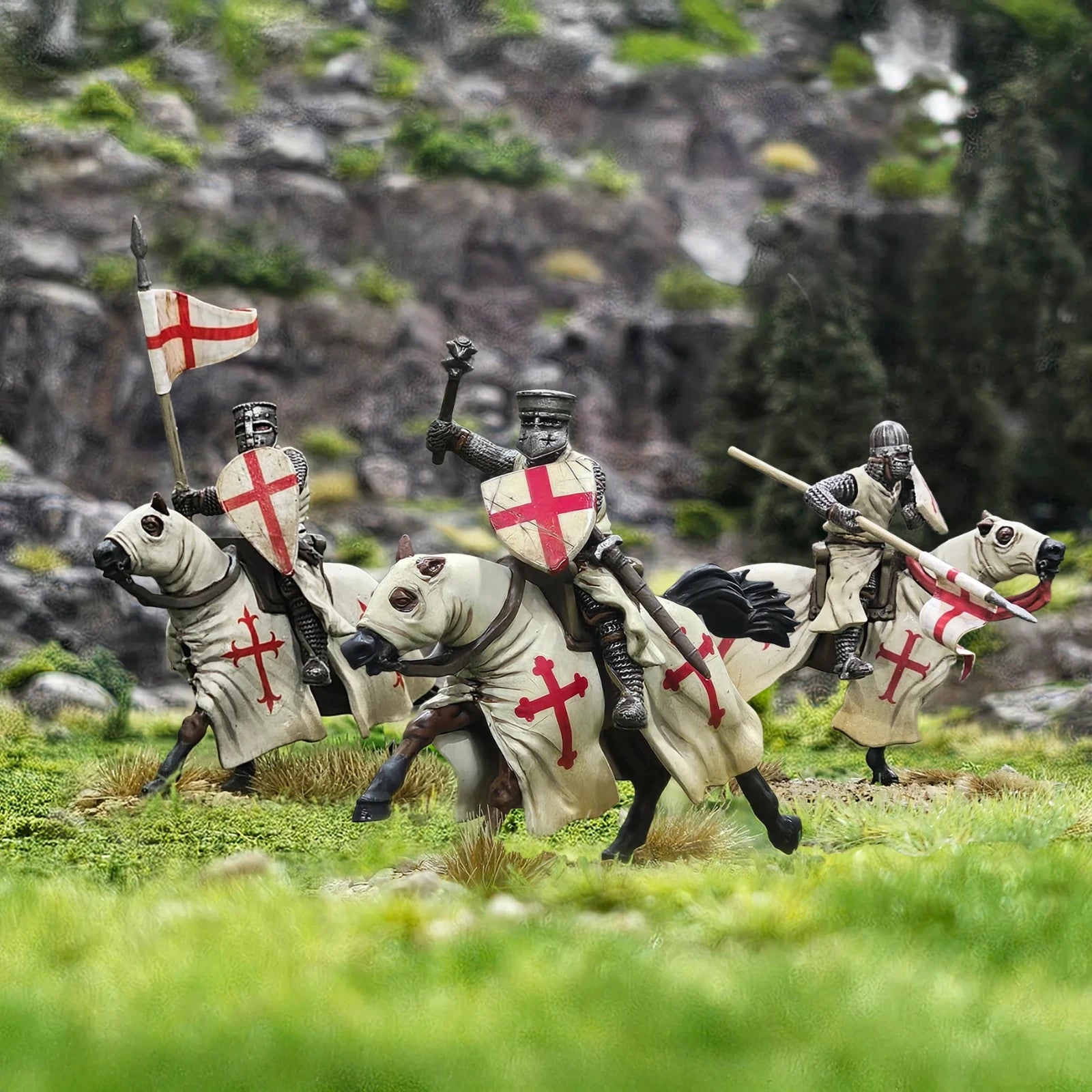 Victrix 28mm Scale Hard Plastic Medieval Warband (42) Miniatures Set - VXWB005