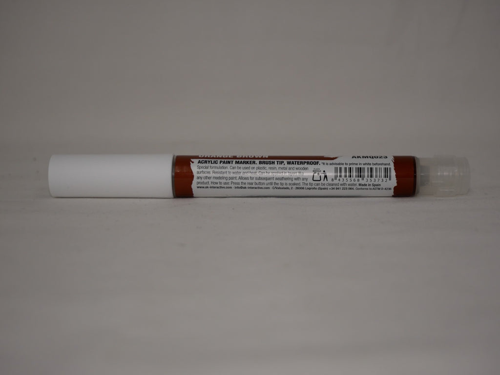 AK Interactive Acrylic Quick Gen Markers For Tabletop Wargaming Orange Brown - AKMQ023