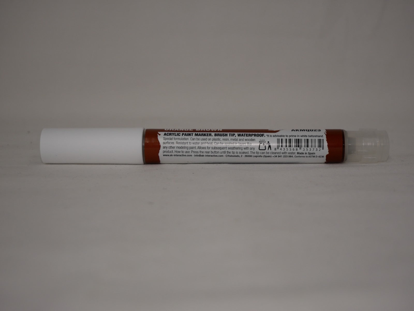 AK Interactive Acrylic Quick Gen Markers For Tabletop Wargaming Orange Brown - AKMQ023