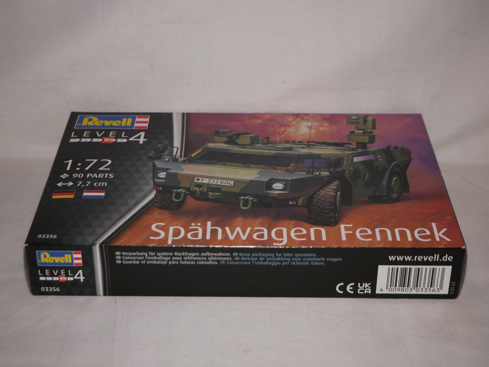 Revell 1:72 Spähwagen Fennek Armored Reconnaissance Vehicle Skill Level 4 - 03356