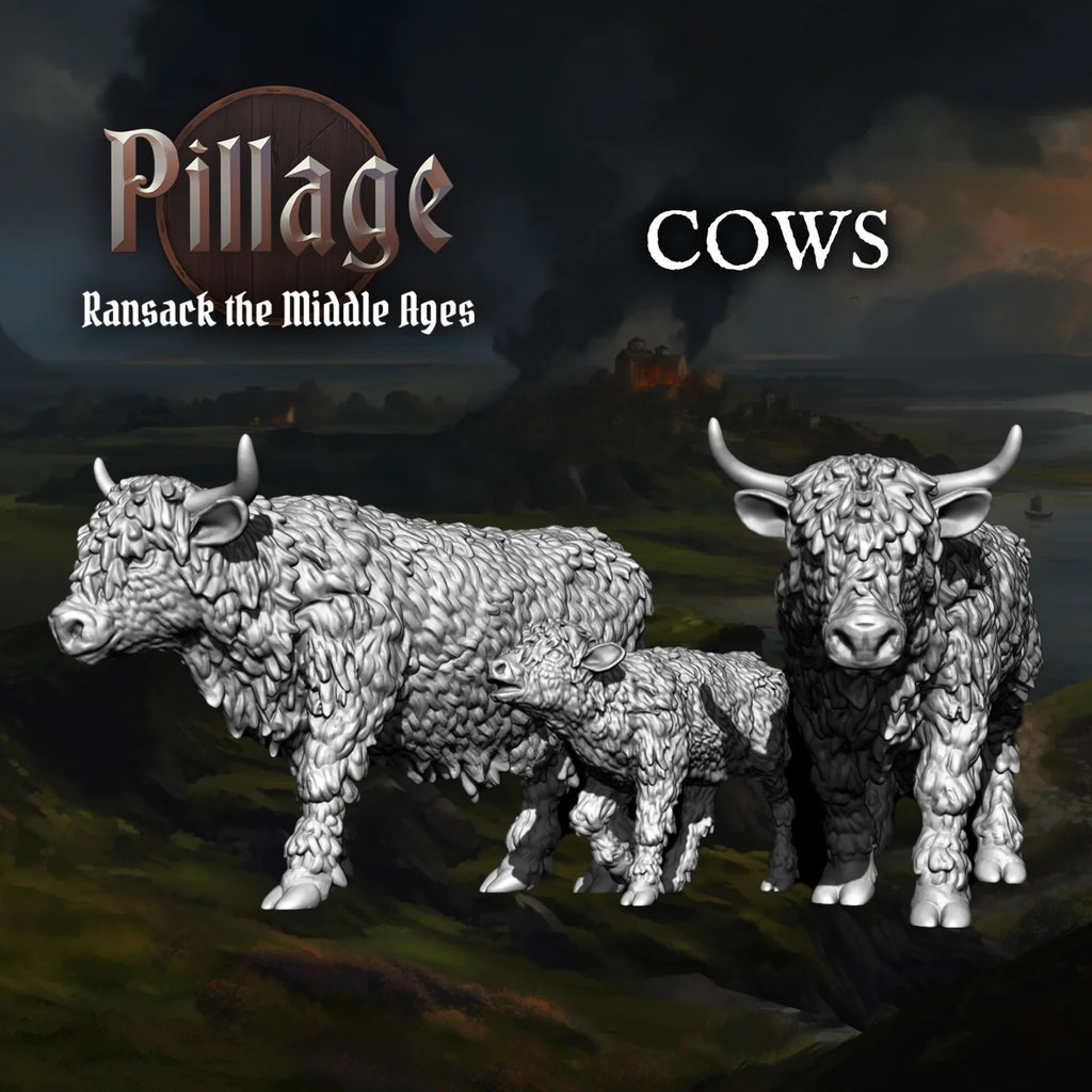 Victrix Ltd Pillage Ransack The Middle Ages 28mm Medieval Farm Animals - VXE014