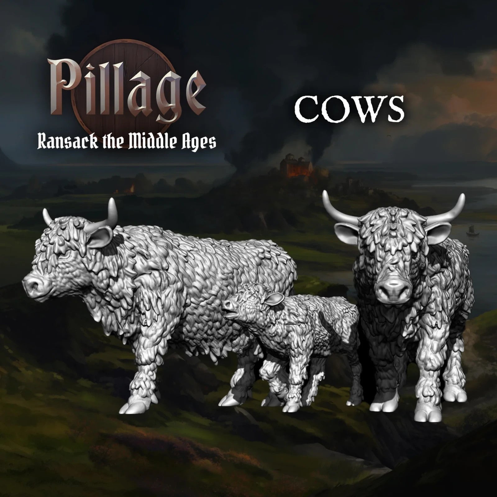 Victrix Ltd Pillage Ransack The Middle Ages 28mm Medieval Farm Animals - VXE014