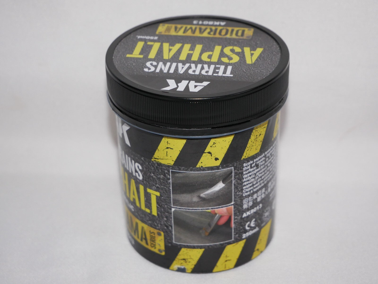AK Interactive Diorama Terrains Scale Asphalt texture Acrylic 250ml Tub - AK8013