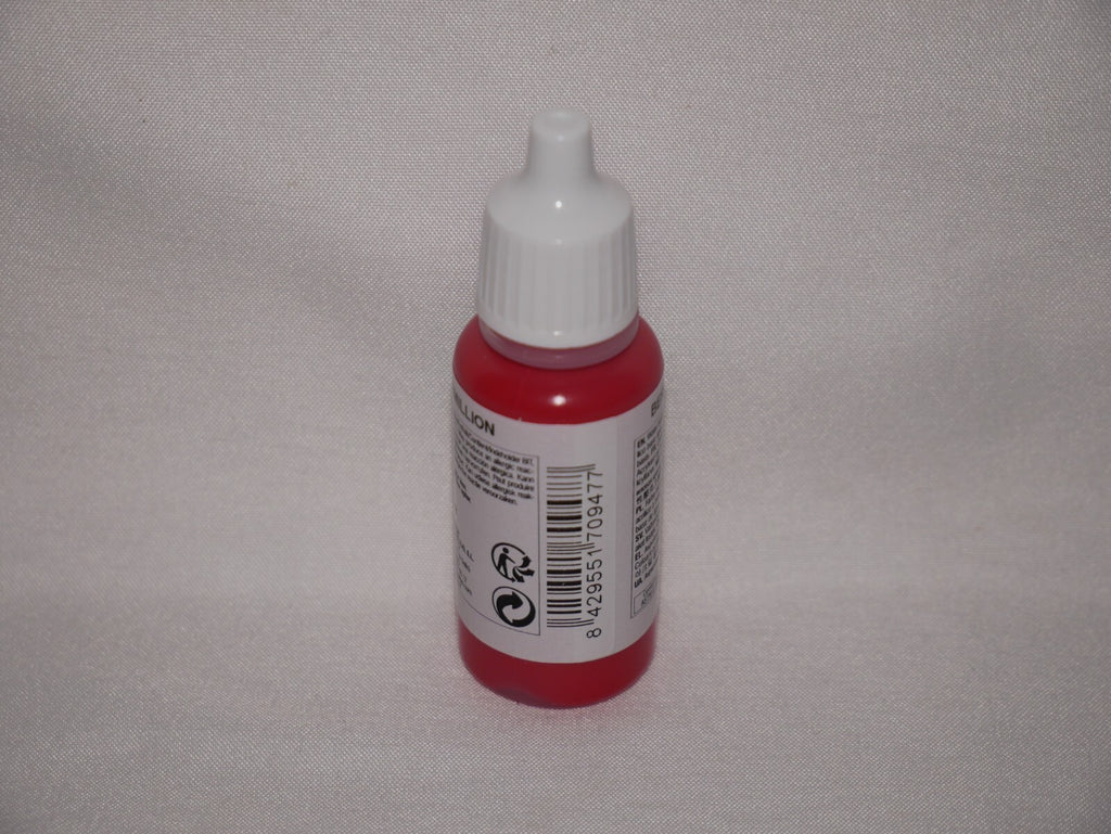 Vallejo Model Color Dark Vermilion Acrylic 17ml Dropper Bottle - 70.947