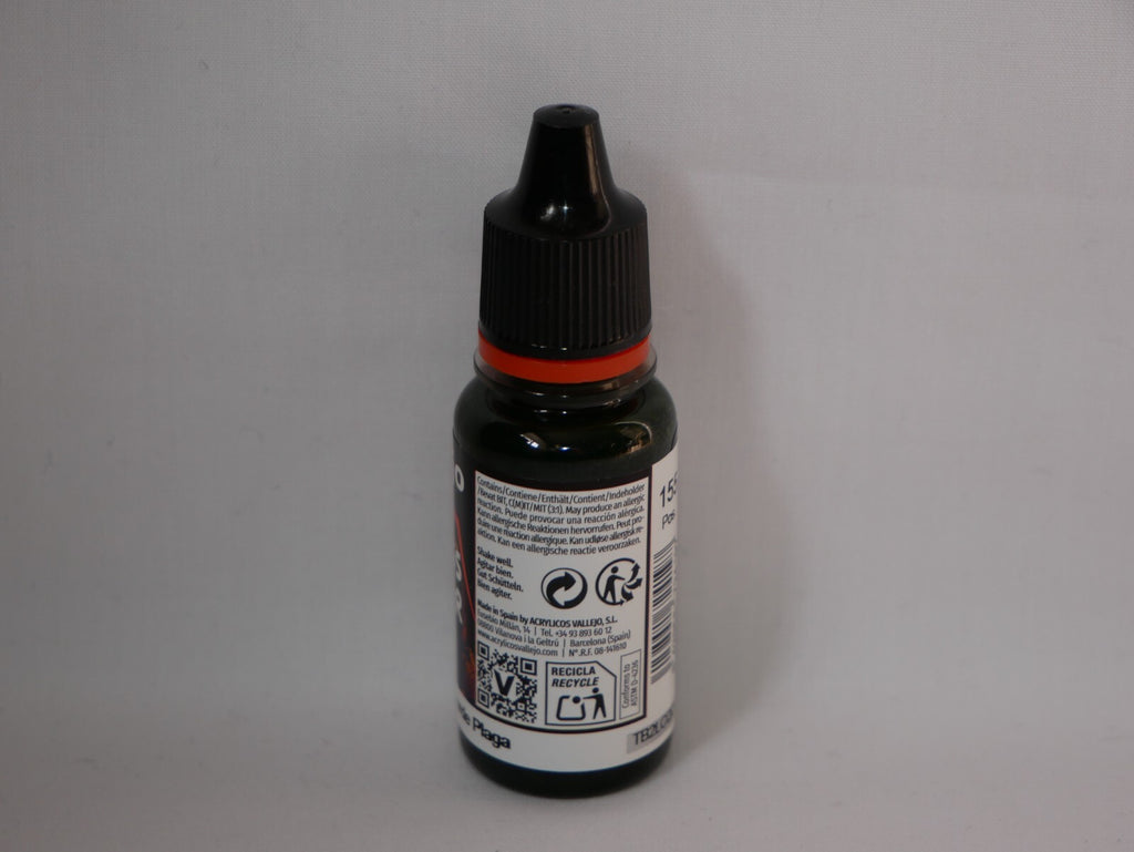 Vallejo Xpress Color Acrylics Plague Green 18ml/0.6 fl oz Dropper Bottle 72.419