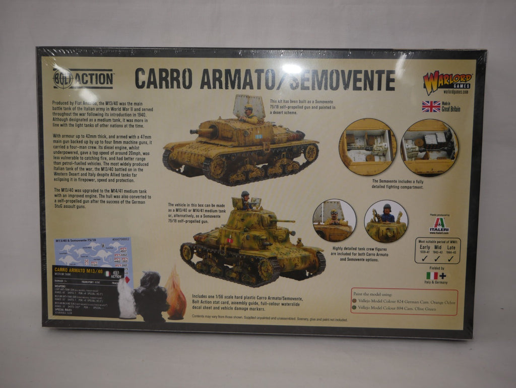 Warlord Games Bolt Action 1:56 WW2 Carro Armato/Semovente Medium Tank - 402018005