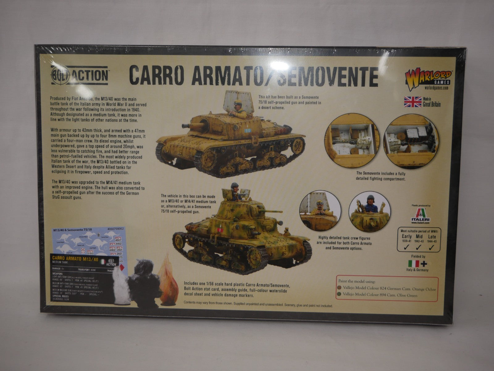Warlord Games Bolt Action 1:56 WW2 Carro Armato/Semovente Medium Tank - 402018005