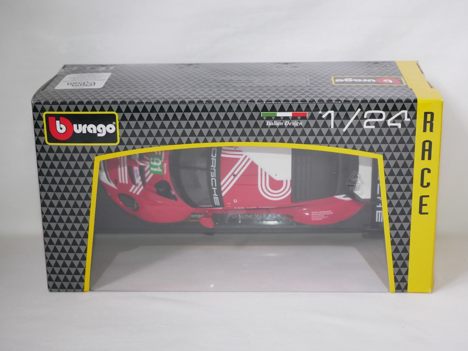 Burago 1:24 Scale Porsche 911 RSR GTE (No.91) 24 Hours of Le Mans 2020 #18-28016