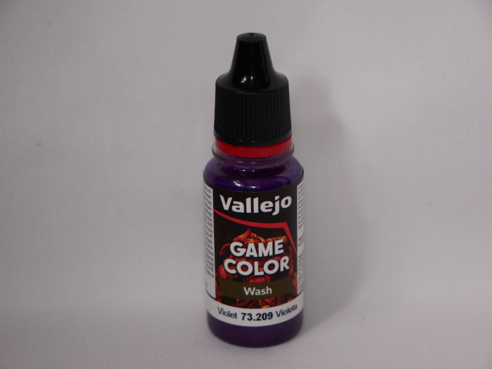 Vallejo Game Color Acrylic Washes Violet 18ml/0.6 fl oz Dropper Bottle - 73.209