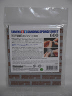 Tamiya Single Piece Flexible Sanding Sponge Sheet 600 Grit (114 x 140mm) - 87148