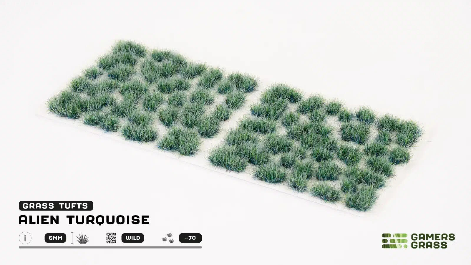 Gamers Grass Alien Turquoise 6mm Tufts For Wargaming Bases (70) Per Pack GGA-TG