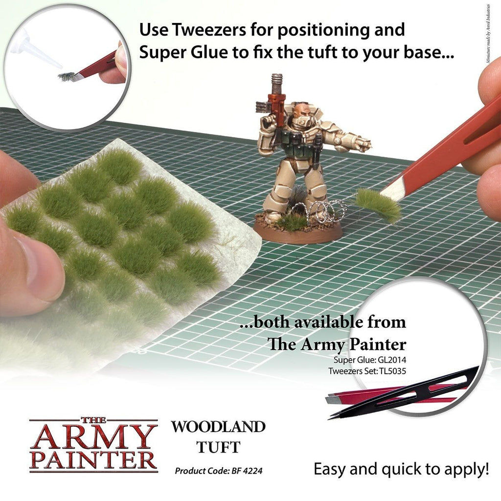 The Army Painter Battlefields Woodland Tufts For Wargaming (77) Per Pack BF4224