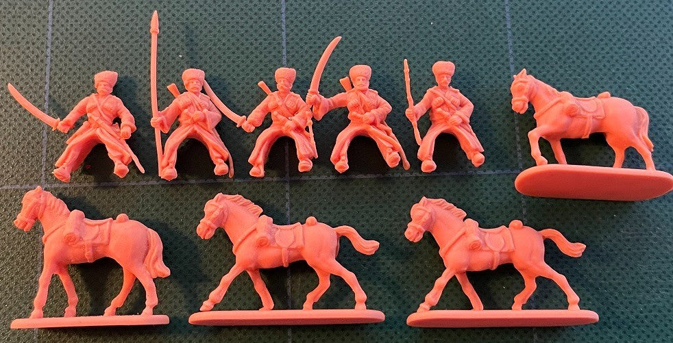 Hat Industrie 1:72 Scale World War 1 (WW1) Russian Cossacks Plastic Models - 8315