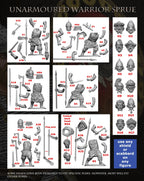 Victrix Warriors Of The Dark Ages 28mm Scale Hard Plastic Rus Infantry - VXDA018