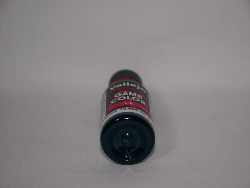 Vallejo Game Color Acrylic Ink Range Green 18ml/0.6 fl oz Dropper Bottle 72.089