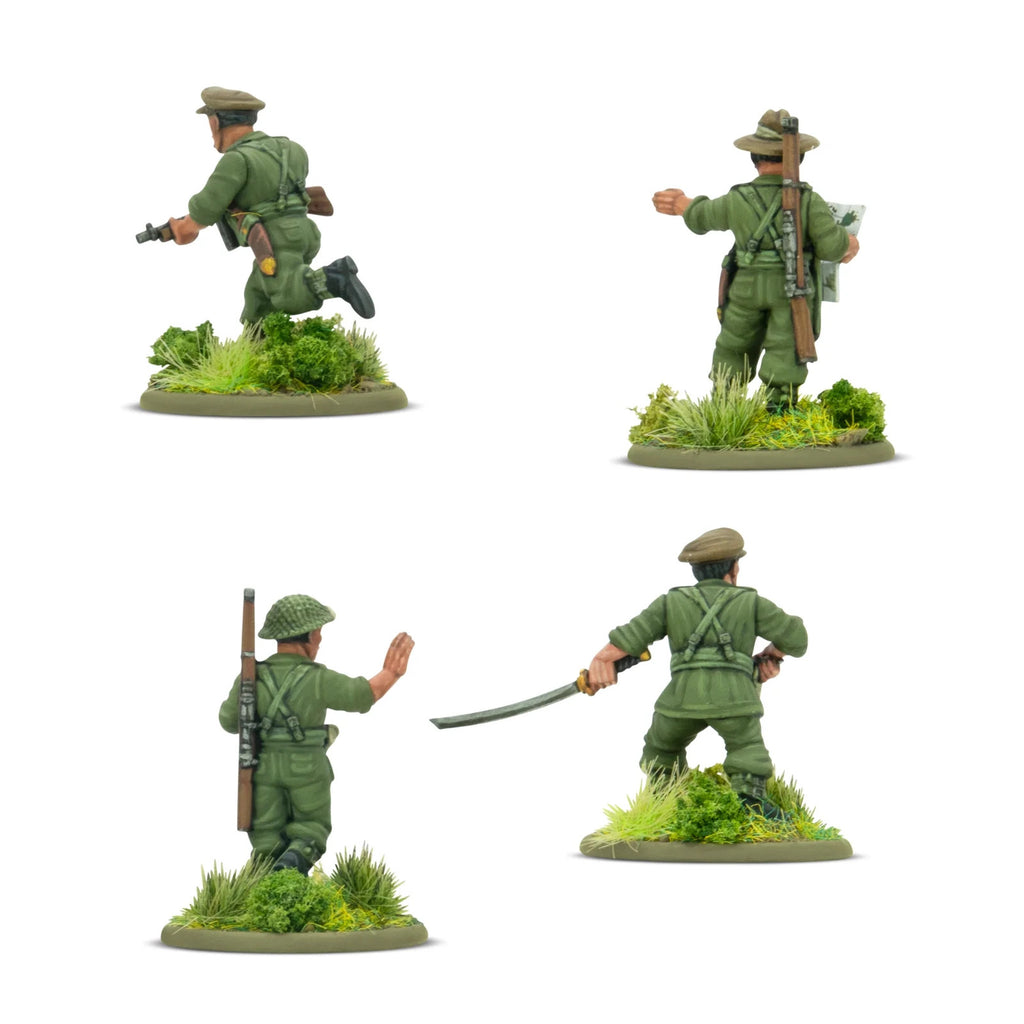 Warlord Games Bolt Action 1:56 (28mm) Scale Gurkha Platoon Commanders 403201202