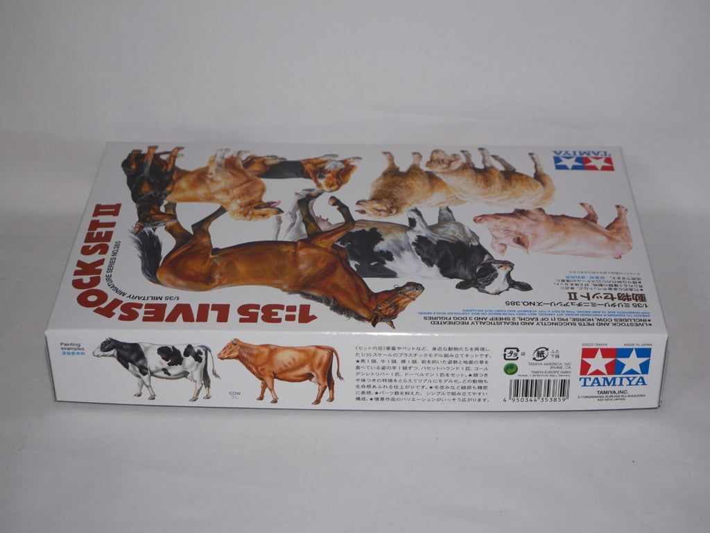Tamiya Military Miniatures Series (No. 385) 1:35 Scale Livestock Set II - 35385