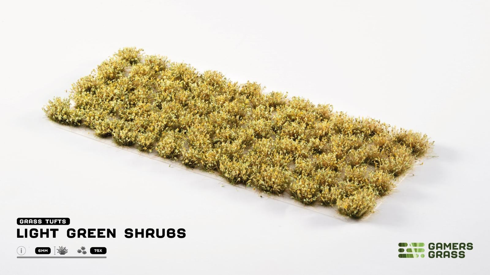 Gamers Grass Light Green Shrubs Grass Tufts For Model Bases 75x Per Pack GGFS-LG
