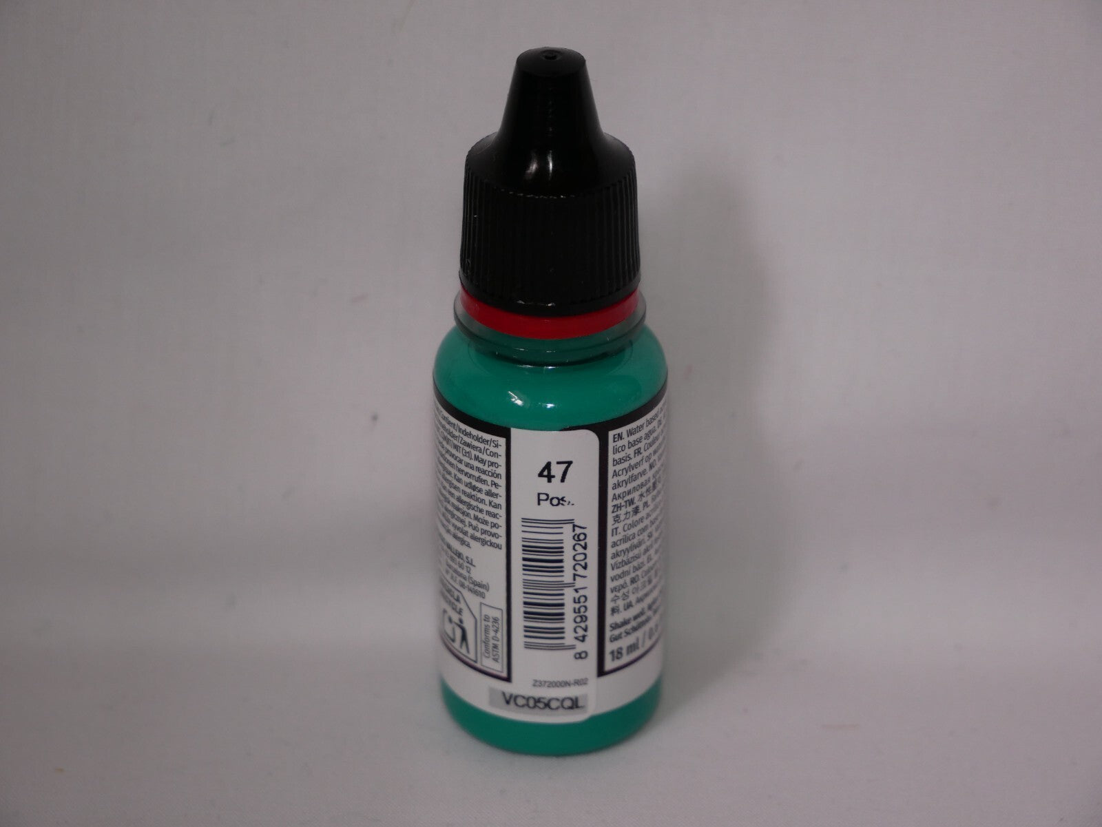 Vallejo Game Color Acrylic Range Jade Green 18ml/0.6 fl oz Dropper Bottle 72.026