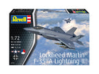 Revell 1:72 Scale Lockheed Martin F-35 A Lightning II Kit Skill Level 4 - 03799