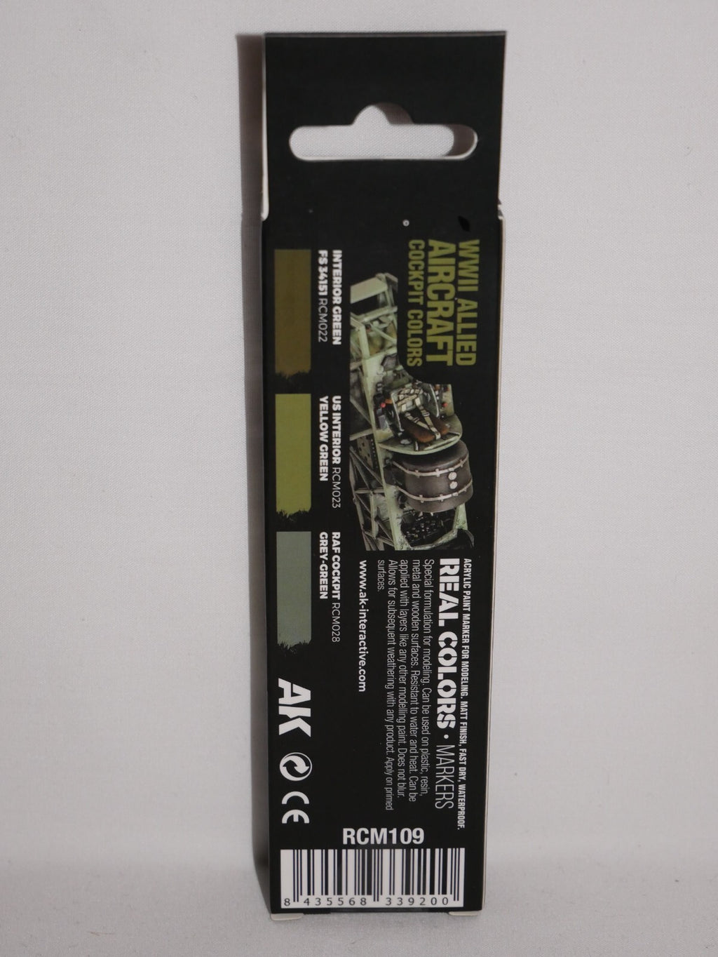 AK Interactive Real Color Markers WWII Allied Aircraft Cockpit Colors - RCM109