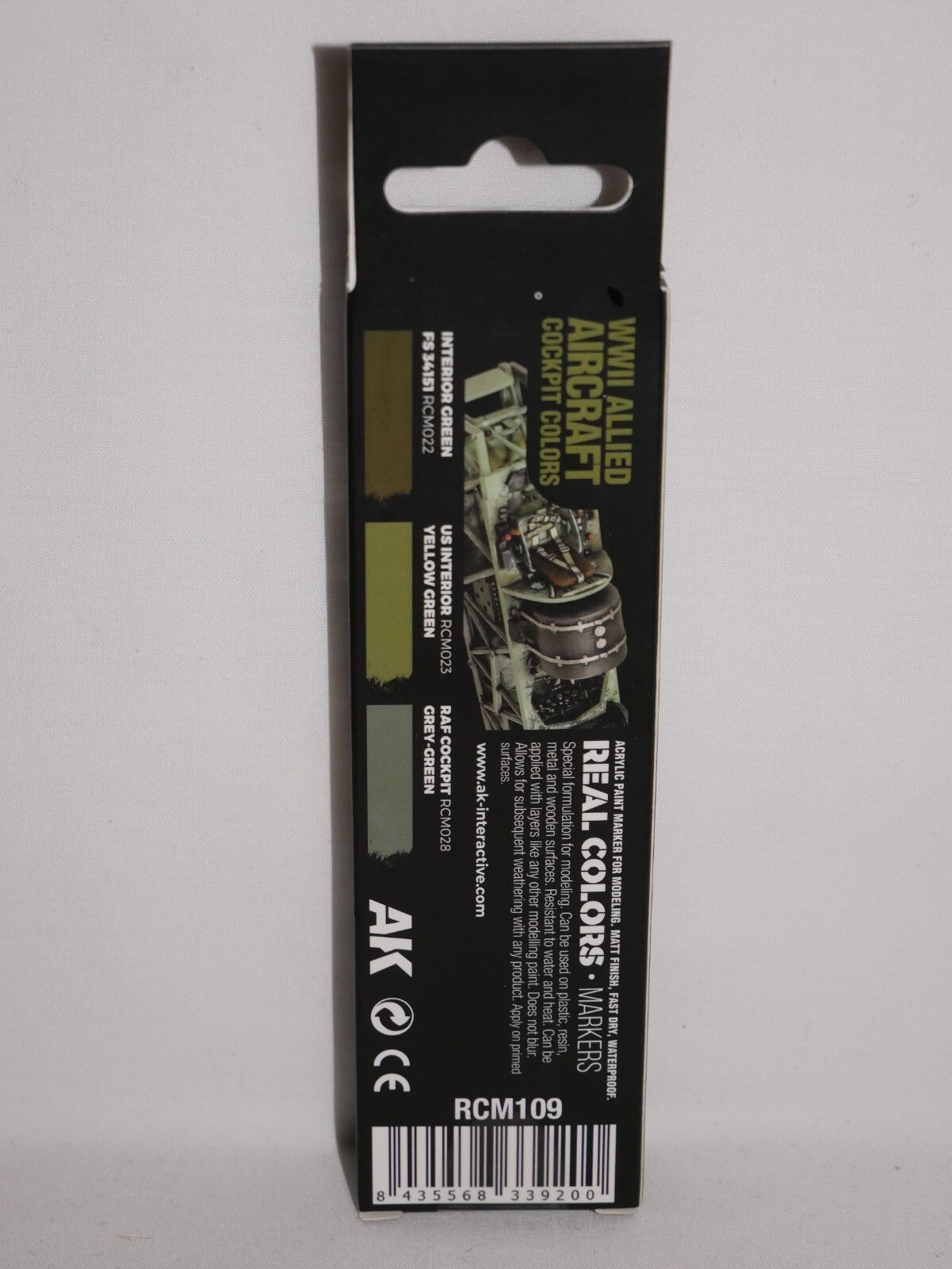AK Interactive Real Color Markers WWII Allied Aircraft Cockpit Colors - RCM109
