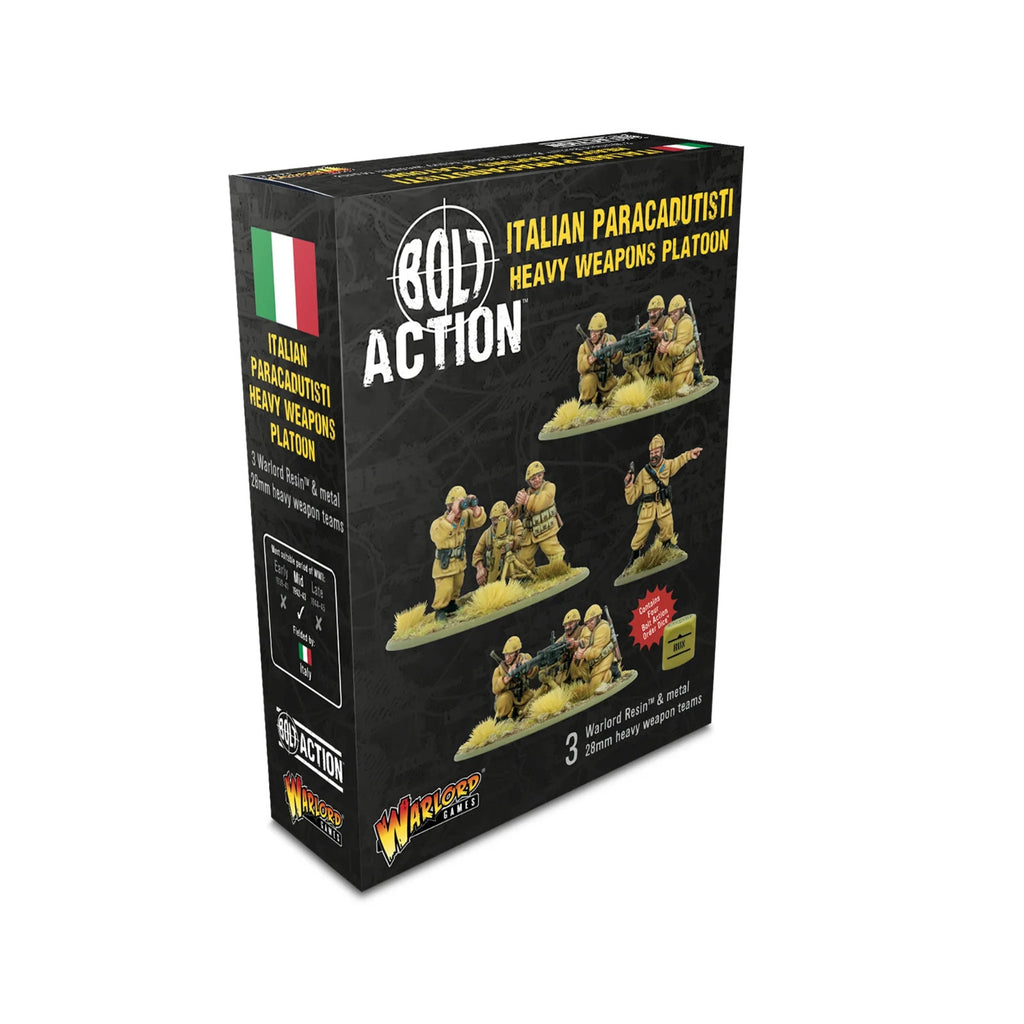 Bolt Action 1:56 Scale WW2 Italian Paracadutisti Heavy Weapons Platoon - 402615801