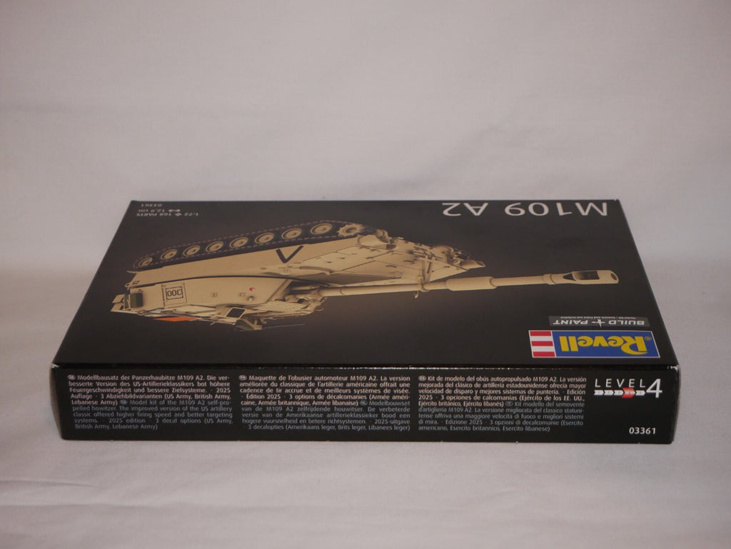Revell 1:72 Scale M109 A2 Self Propelled Howitzer Model Kit Skill Level 4 03361