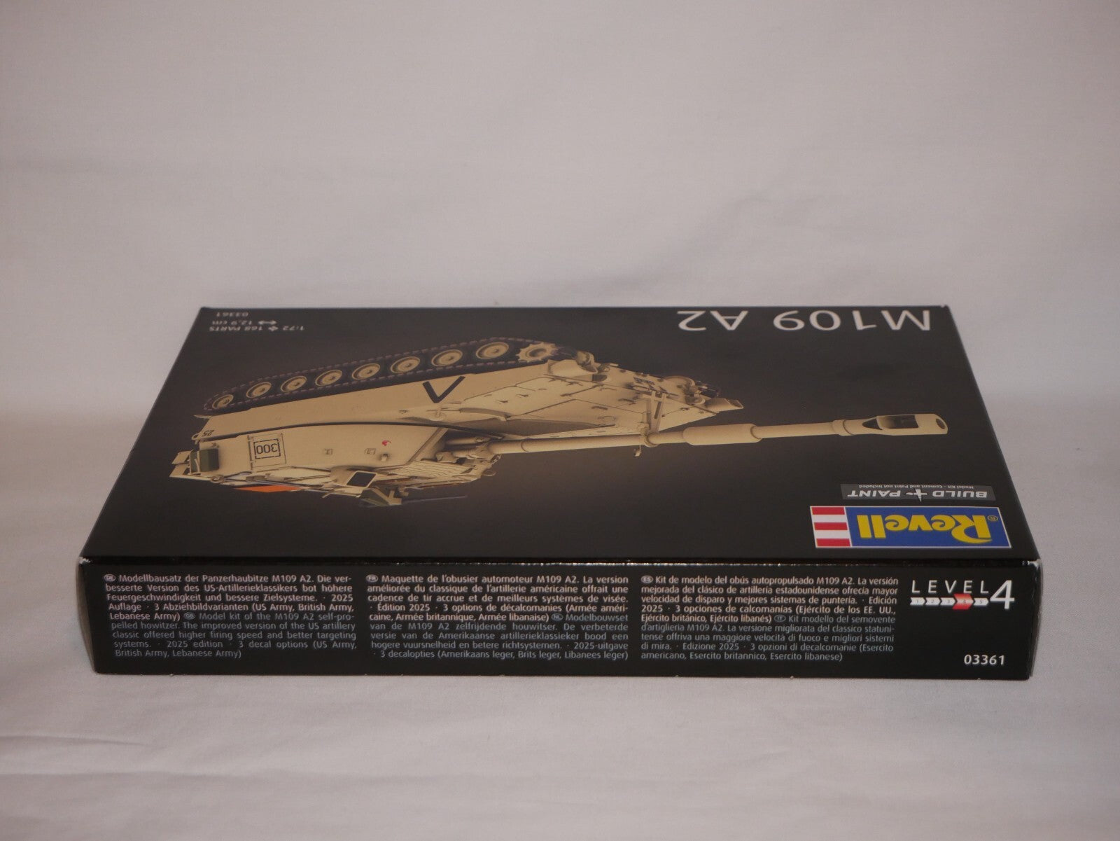 Revell 1:72 Scale M109 A2 Self Propelled Howitzer Model Kit Skill Level 4 03361