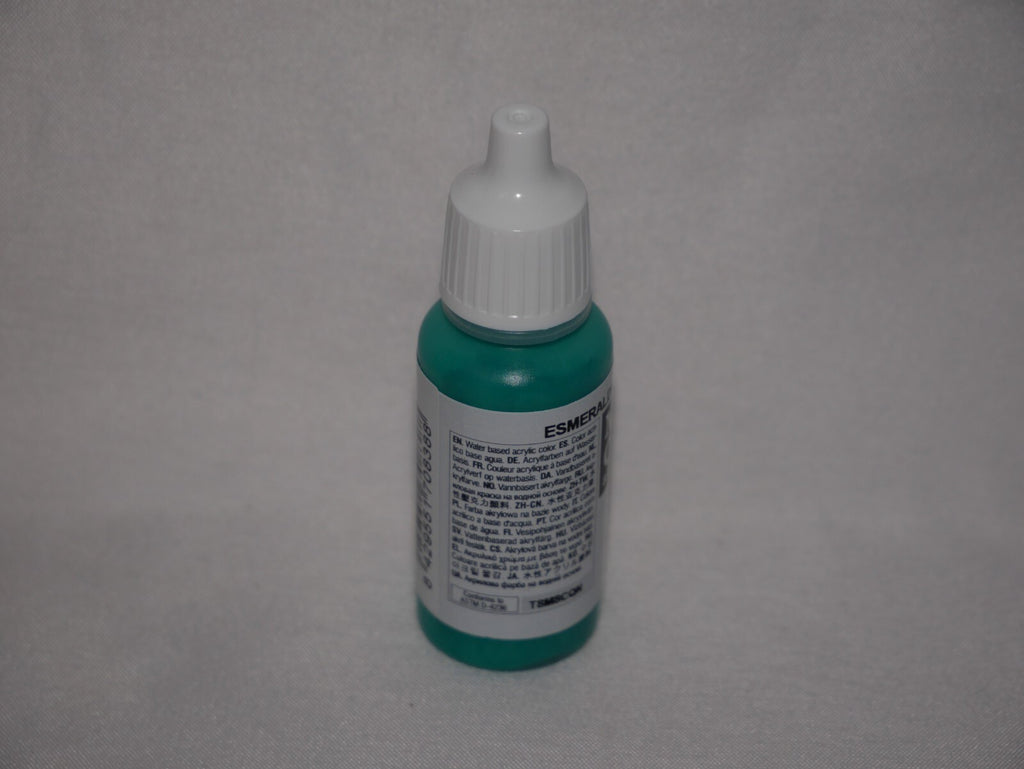 Vallejo Model Color Emerald Acrylic 17ml/0.57 fl oz Dropper Bottle - 70.838