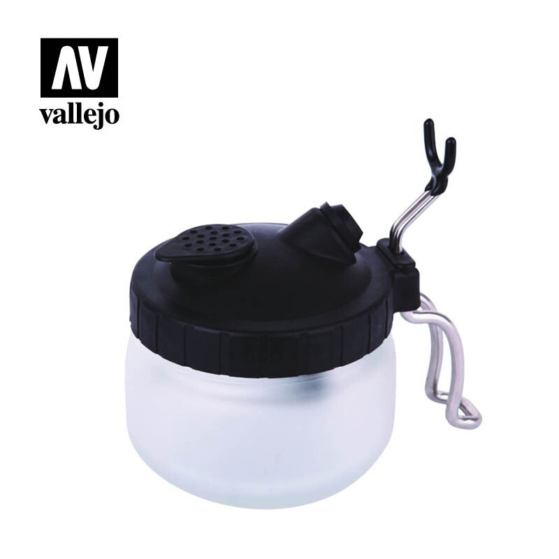Vallejo Airbrush Tool Care And Maintenance Cleaning Set 250ml Glass Pot - 26005