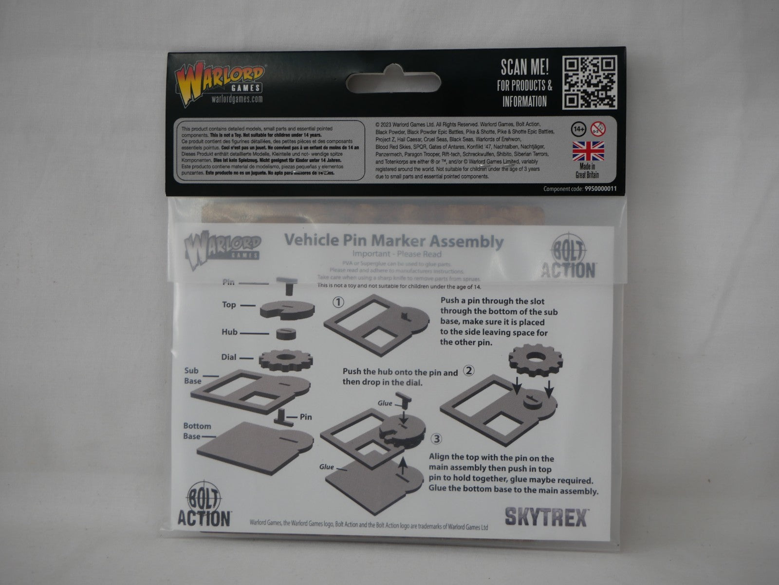 Warlord Games & Skytrex Bolt Action Laser Cut MDF Vehicle Pin Markers - 408800002