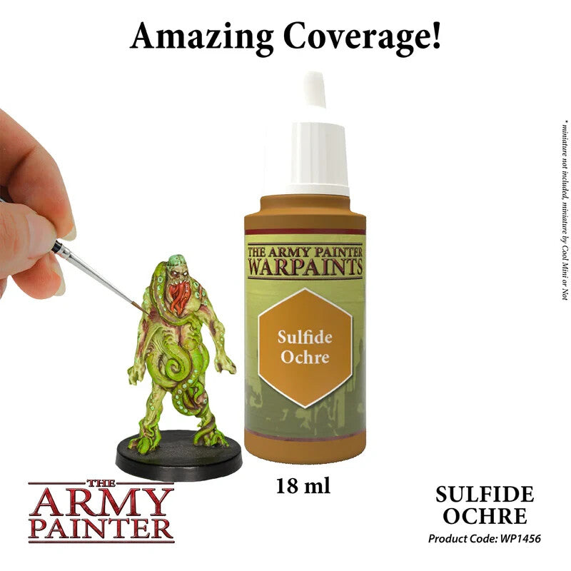 The Army Painter Acrylic Warpaints Sulfide Ochre (18ml) Dropper Bottle - WP1456