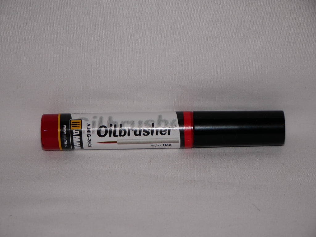Ammo By Mig Jimenez Oilbrusher Range Red With Fine Brush Applicator - A.MIG-3503