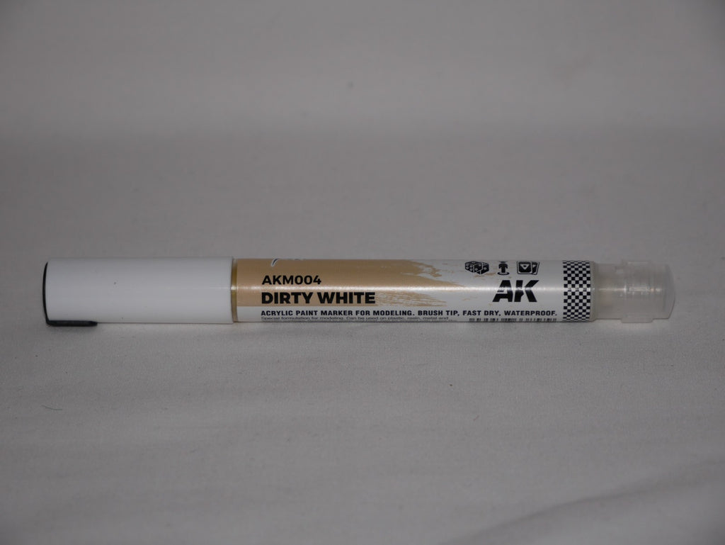 AK Interactive Acrylic Paint Playmarkers For Tabletop Games Dirty White - AKM004