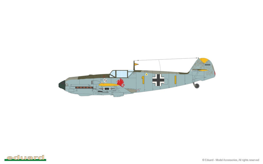 Eduard 1:48 Scale WWII Messerschmitt Bf 109E-4 Weekend Edition Model Kit - 84196