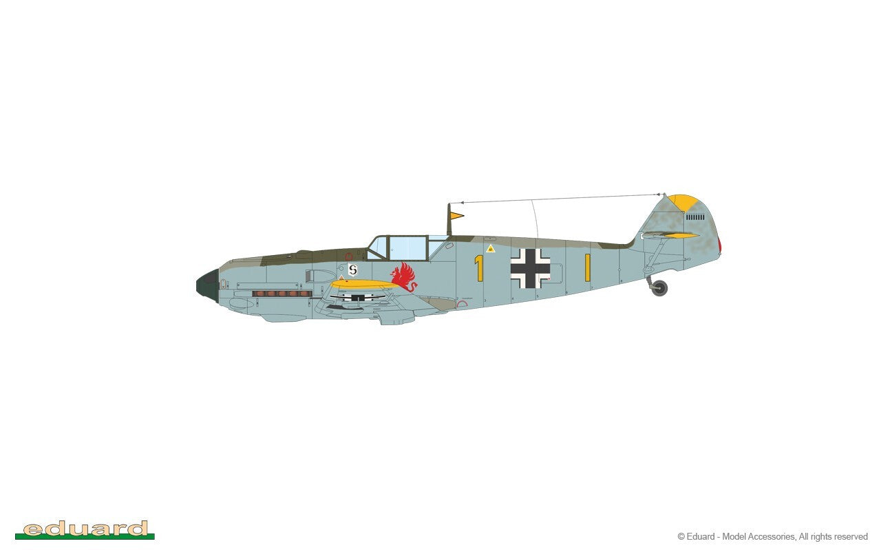 Eduard 1:48 Scale WWII Messerschmitt Bf 109E-4 Weekend Edition Model Kit - 84196
