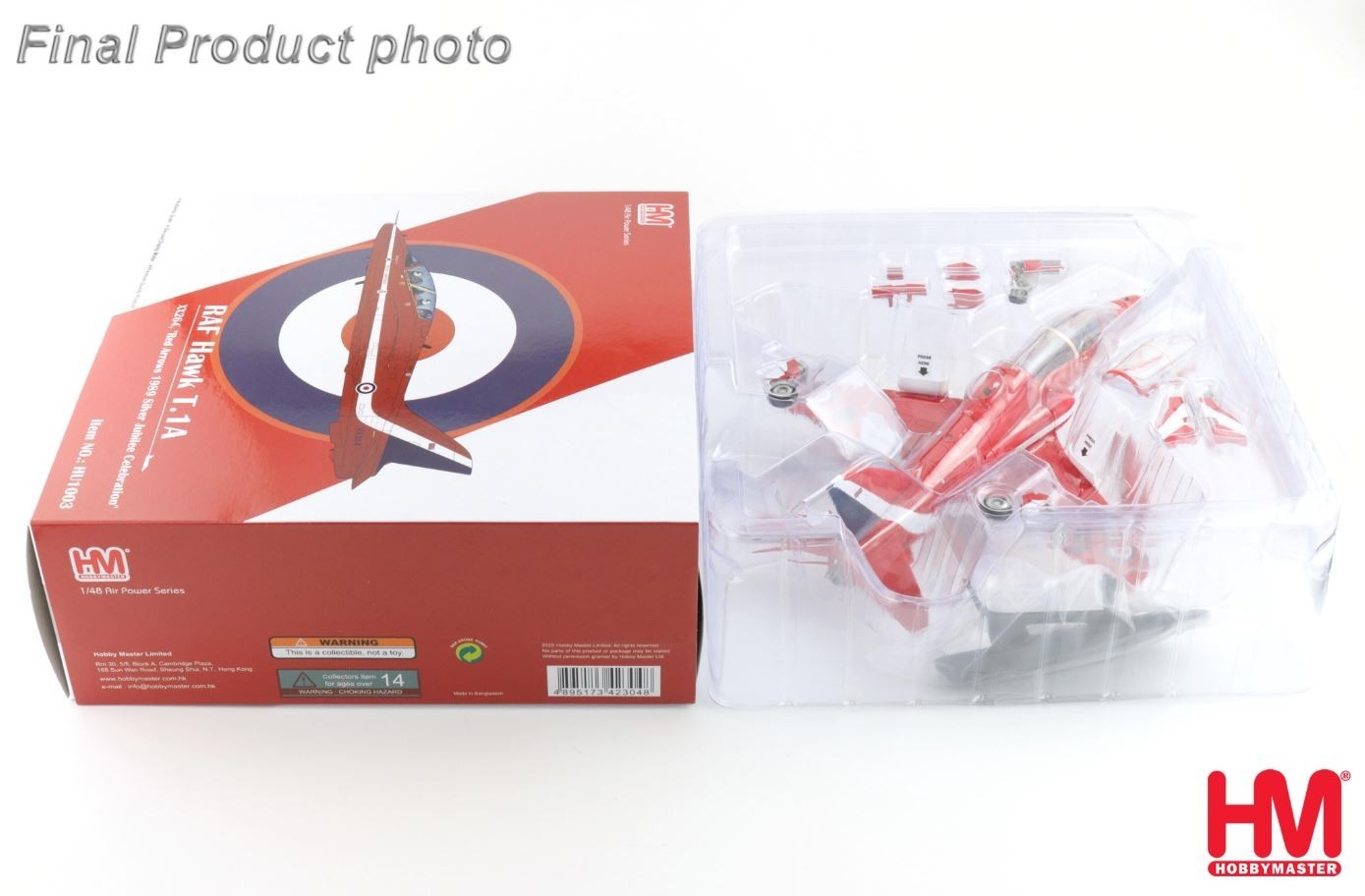 Hobby Master 1/48 RAF Hawk T.1A XX264, Red Arrows 1989 Silver Jubilee - HU1003