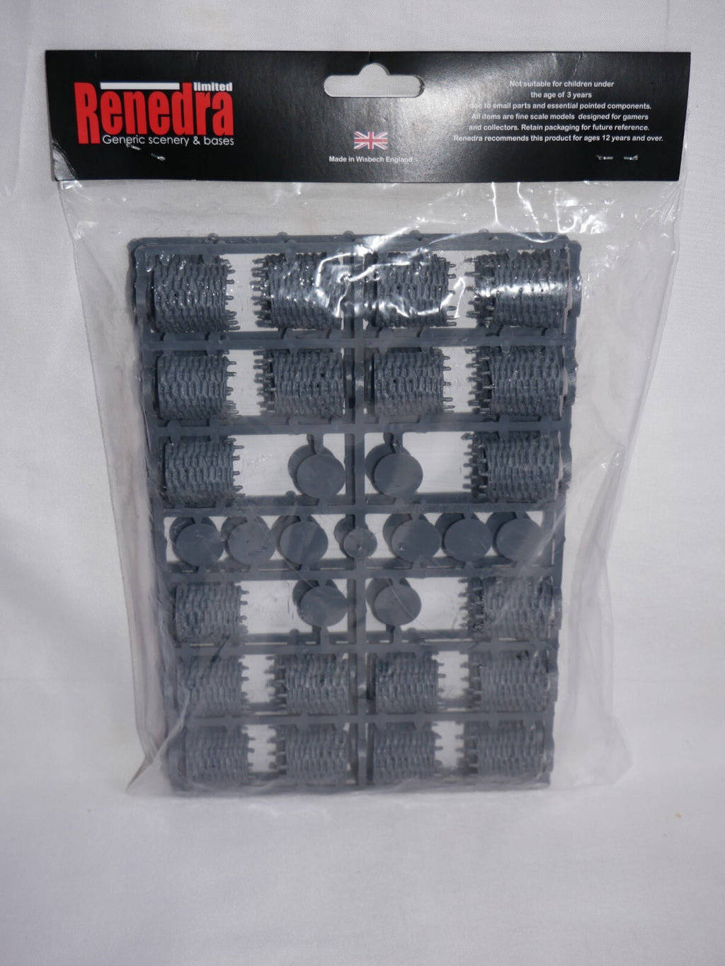 Renedra Ltd Generic Scenery & Bases 1/56 Scale 20 Gabions Grey 2 Frame - RN20GAB