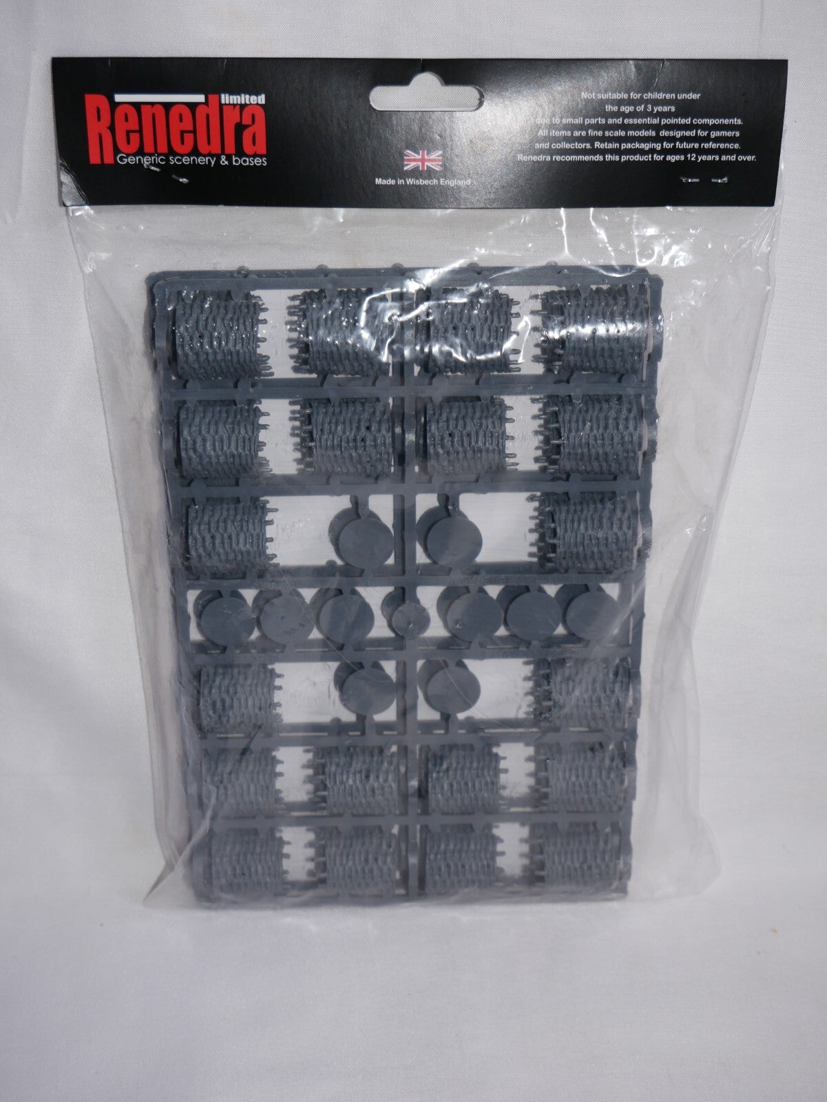 Renedra Ltd Generic Scenery & Bases 1/56 Scale 20 Gabions Grey 2 Frame - RN20GAB