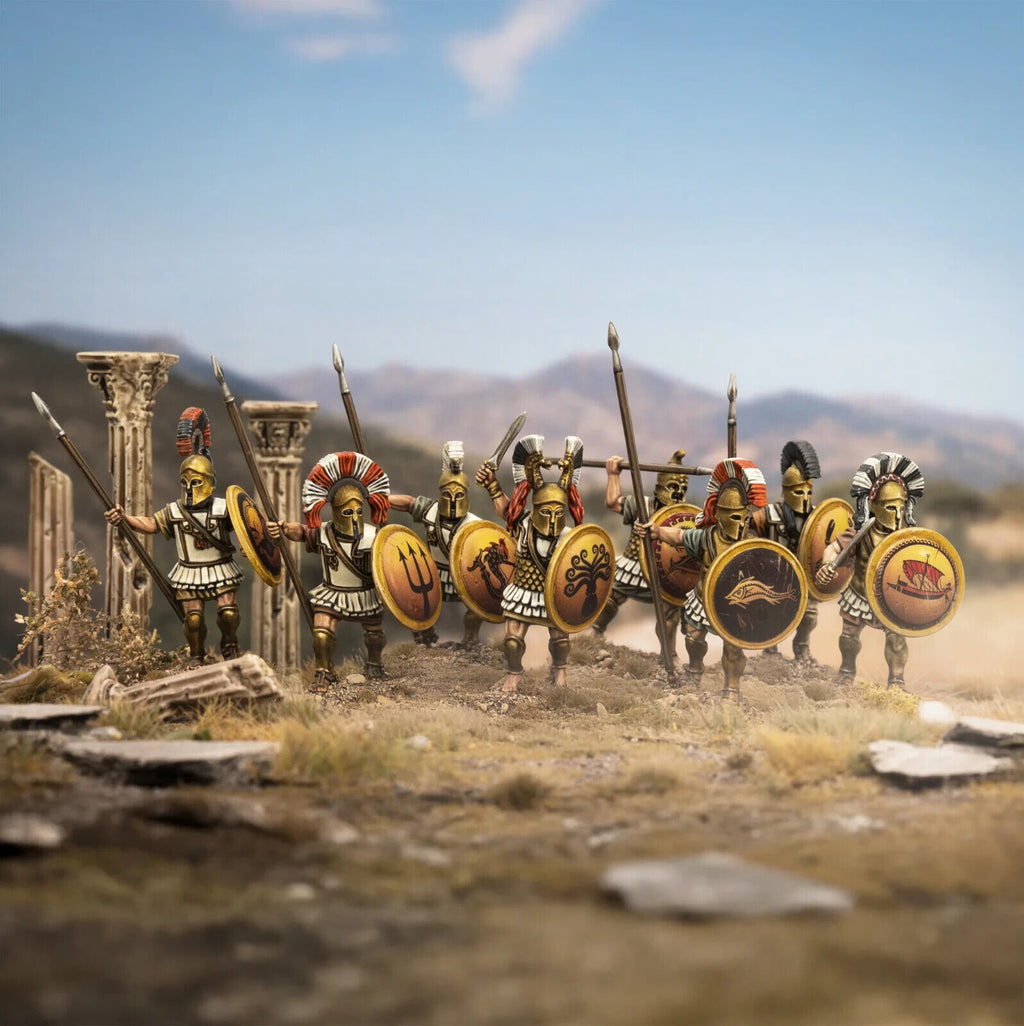 Victrix Greek And Persian Wars 28mm Hard Plastic Greek Hoplites  Models - VXA050