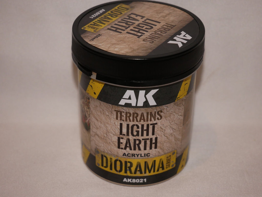 AK Interactive Diorama Series Terrains Light Earth Acrylic 250ml Tub AK8021
