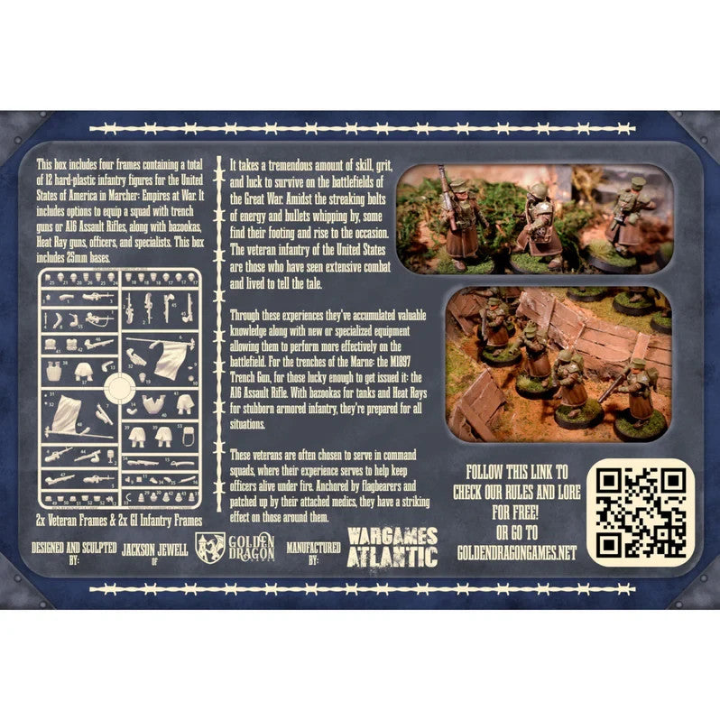 Wargames Atlantic Marcher Empires At War USA Veterans And Command - MUSA002P